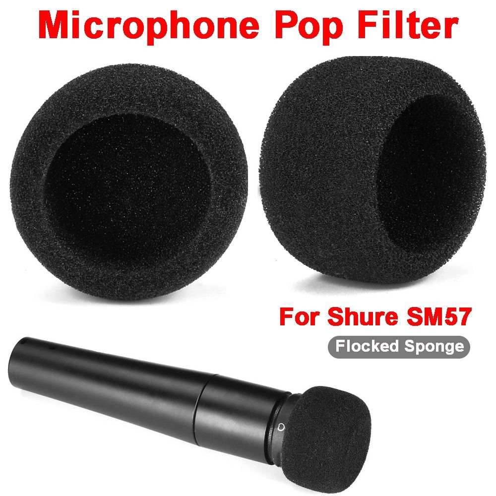Shure Mic Mv7 - Penutup Mikrofon Pengganti, Busa Flocked, Anti