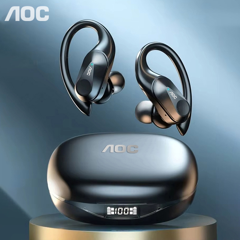 Usb C Earphone - Pilihan AOC Headset Olahraga Nirkabel Bluetooth