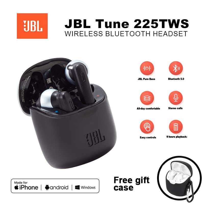 Wireless Earbuds Tws - JBL Tune 225TWS Asli Headphone Earbud