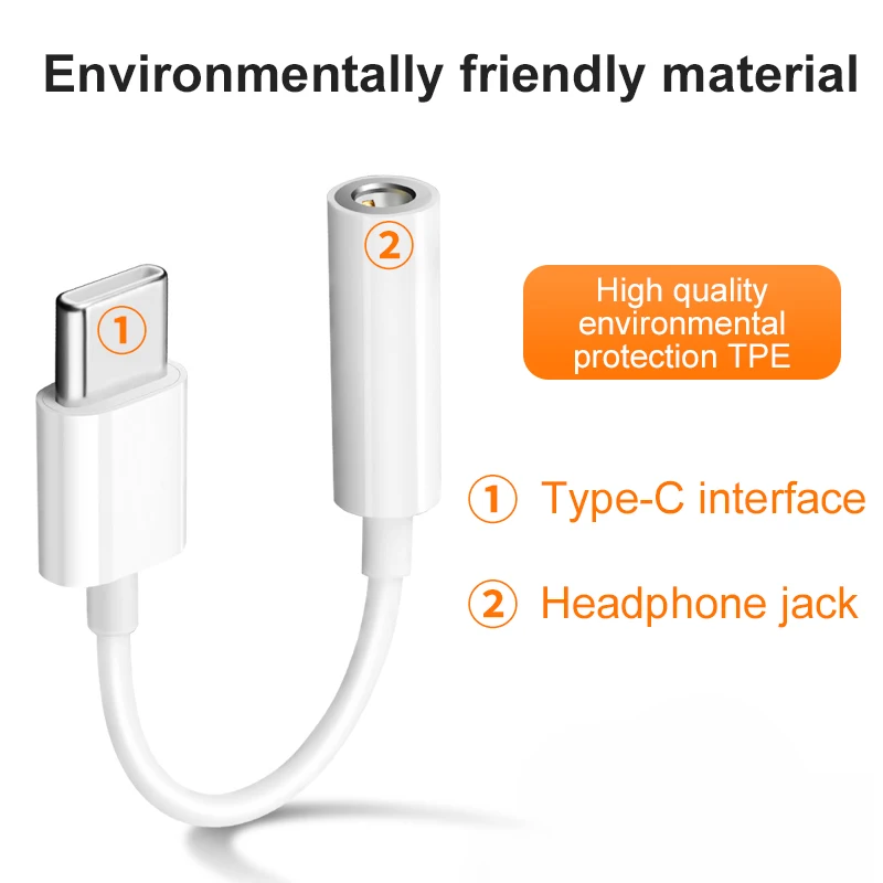 Kabel Audio Aux Adaptor Jack H - Usb C Earphone ulasan dan harga