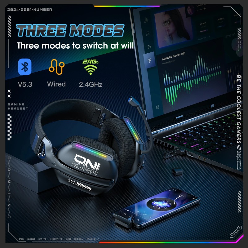 ONIKUMA GT808 Headset Gaming N - Gaming Headset Rgb ulasan dan harga