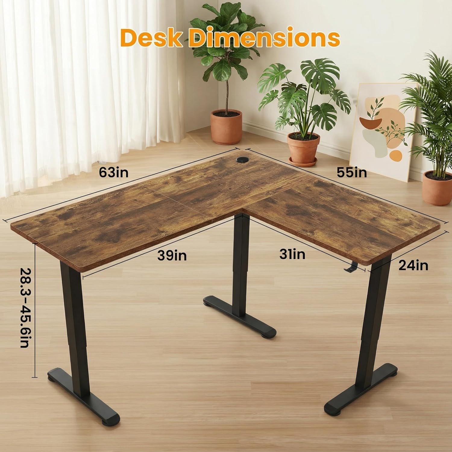 Meja Kerja Elektrik Berbentuk  - Headphone Stand Desk ulasan dan harga