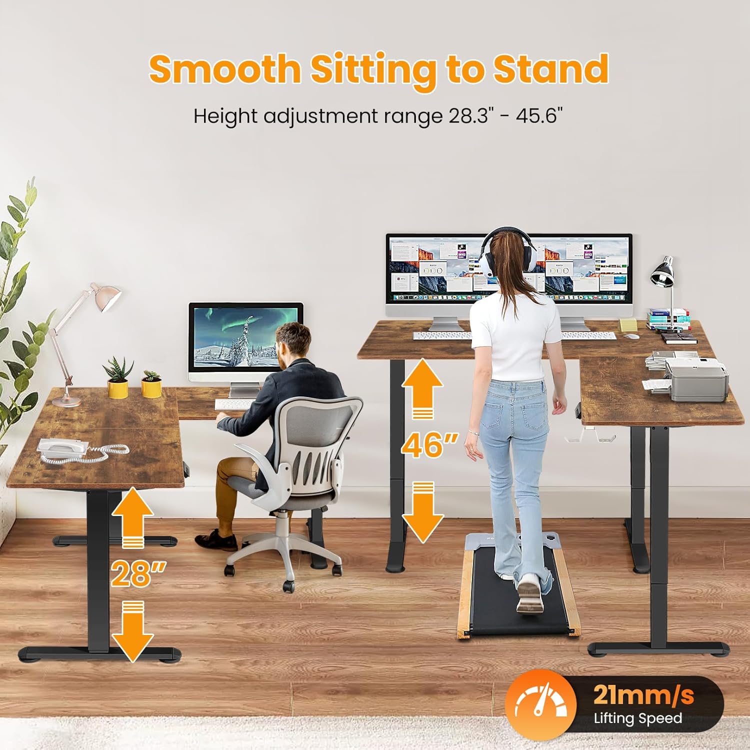 Meja Kerja Elektrik Berbentuk  - Headphone Stand Desk ulasan dan harga