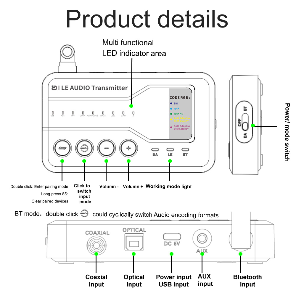 Transmitter Audio Bluetooth 5. - Bluetooth Adapter Receiver ulasan dan harga