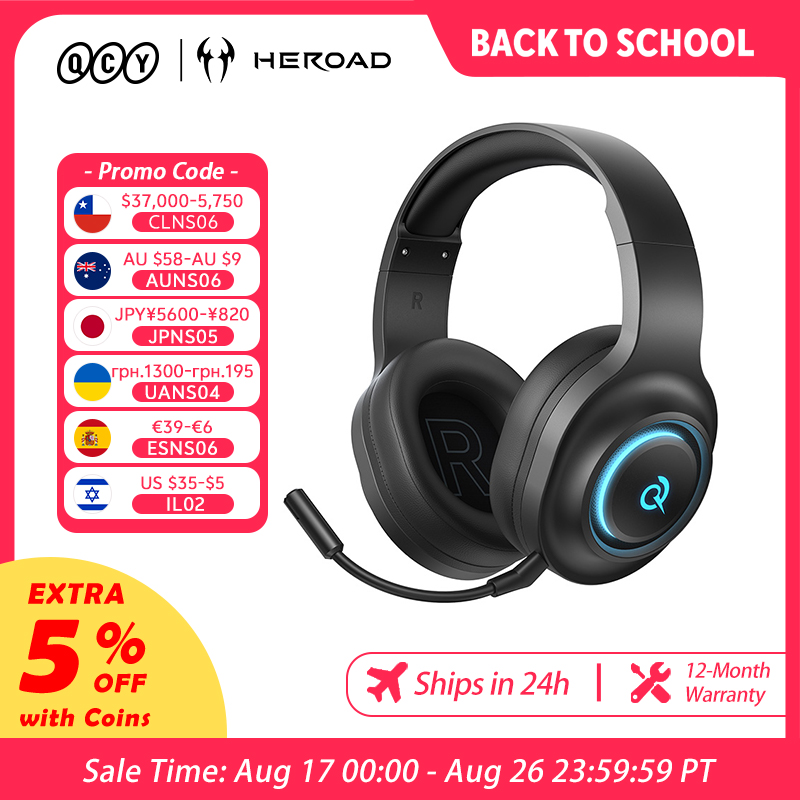 Headset Gaming QCY Heroad V200 - Gaming Headset Rgb ulasan dan harga